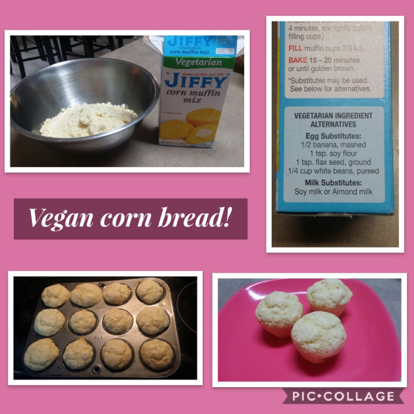 Jiffy Vegetarian Cornbread
 Jiffy ve arian corn muffin mix Jiffy vegan corn bread mix