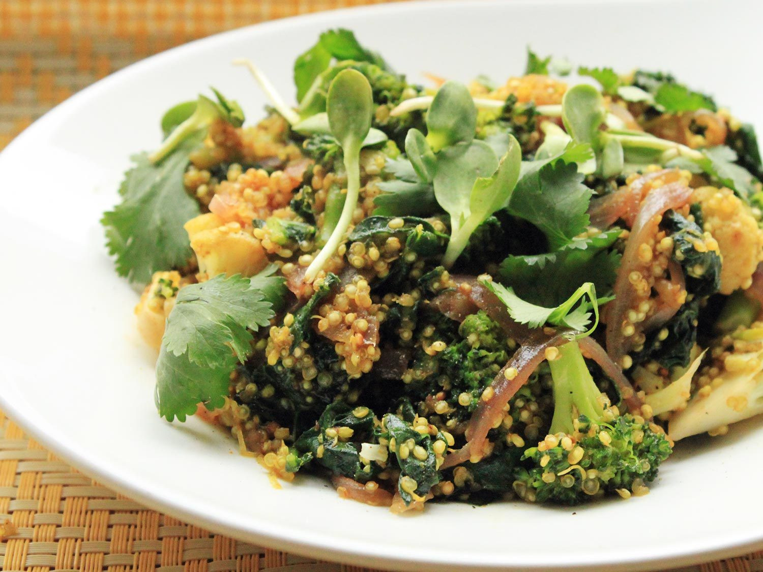 Kale Recipes Vegan
 Vegan Quinoa Broccoli and Kale Curry Recipe