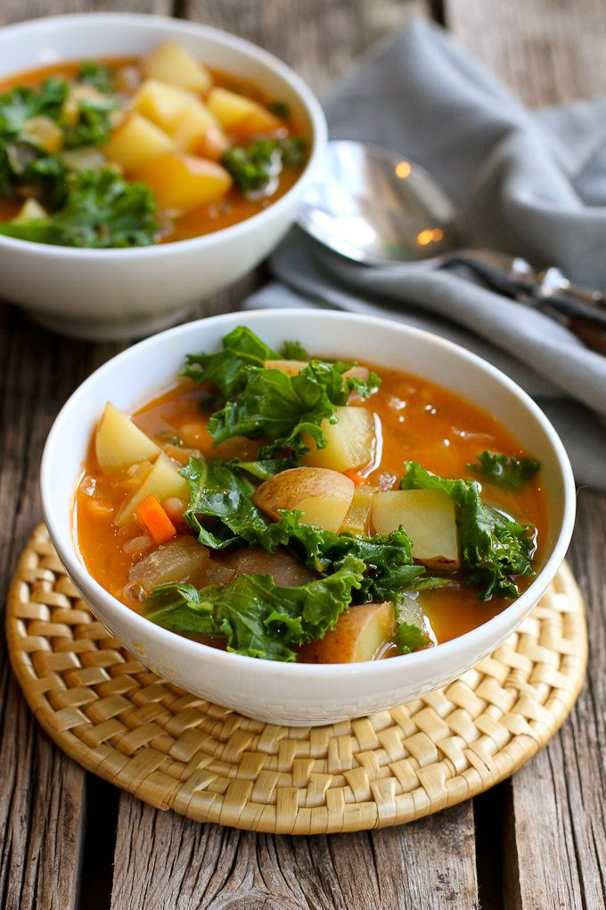 Kale Recipes Vegan
 Vegan Potato Soup Recipe with Beans & Kale Cookin Canuck