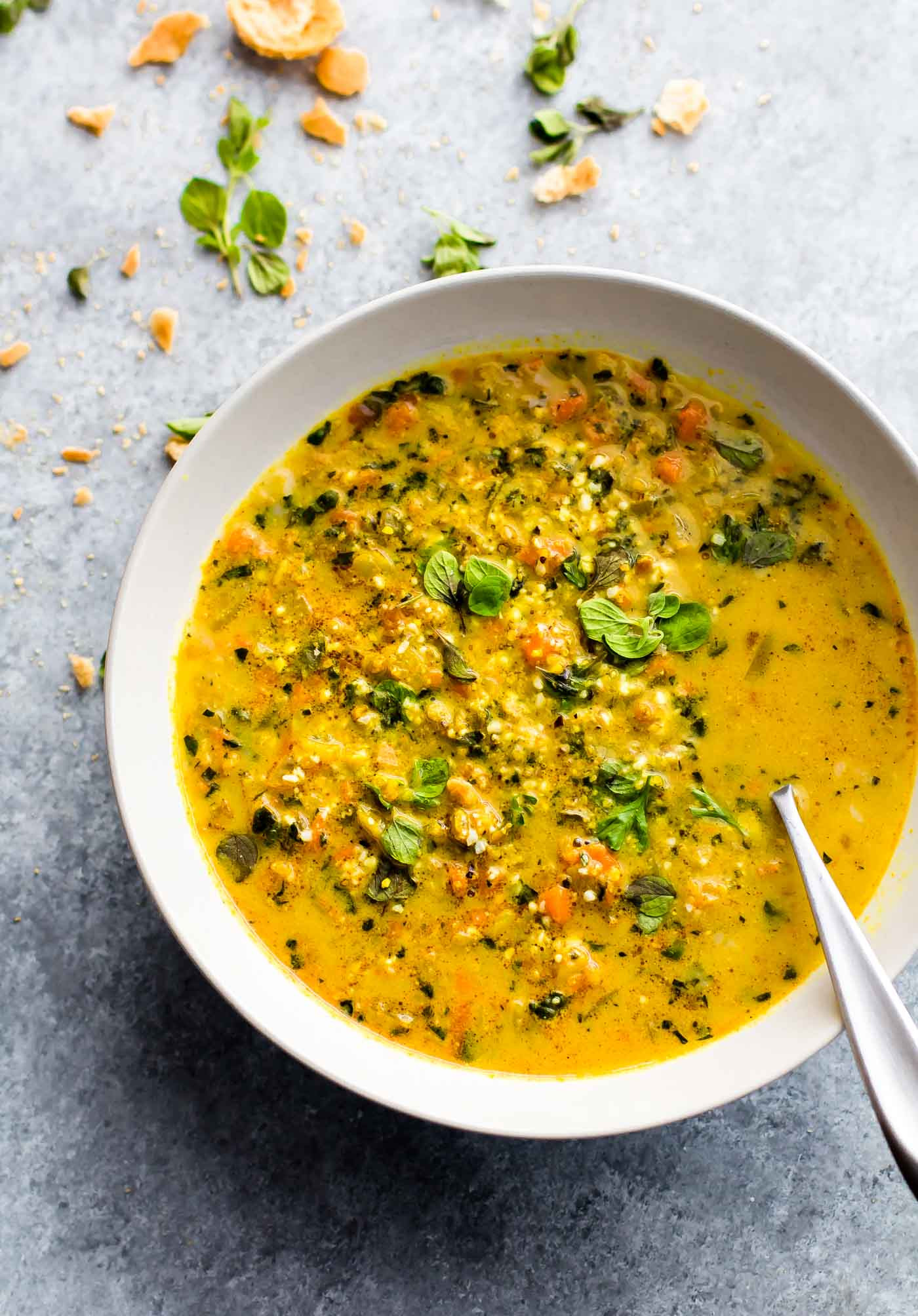 Kale Recipes Vegan
 Kale Soup with Curried Cauliflower Rice Paleo Vegan