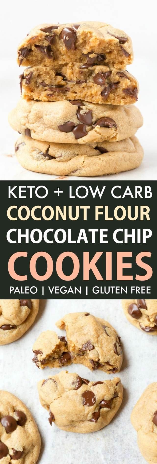 Keto Coconut Flour Recipes
 Keto Coconut Flour Chocolate Chip Cookies Paleo Vegan