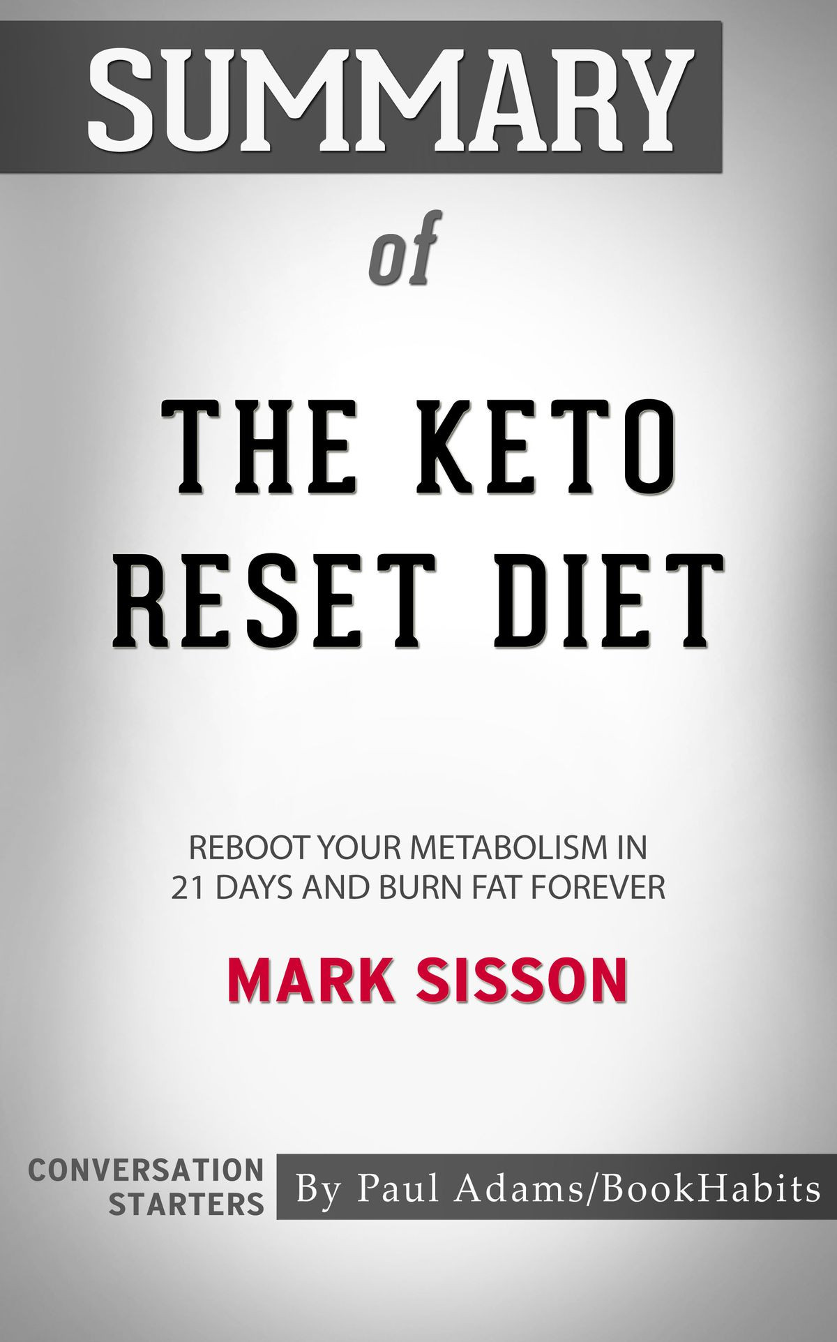 Keto Reset Diet
 Summary of The Keto Reset Diet eBook Walmart