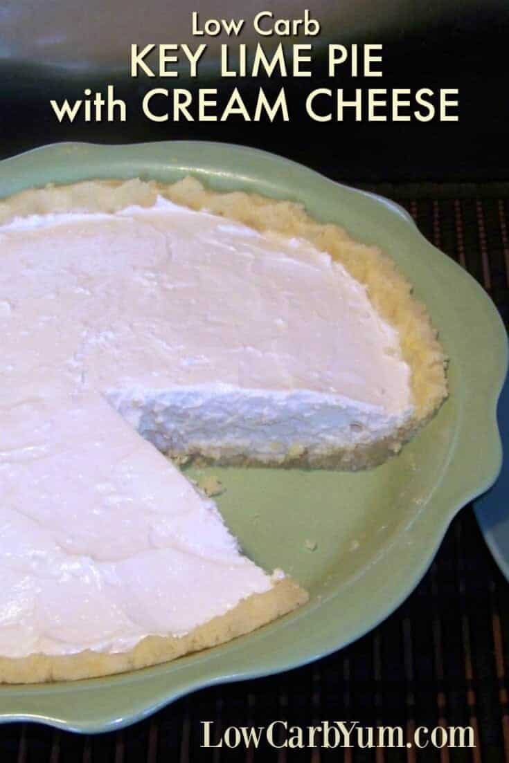 Key Lime Pie With Cream Cheese
 Key Lime Pie with Cream Cheese and Almond Flour Crust