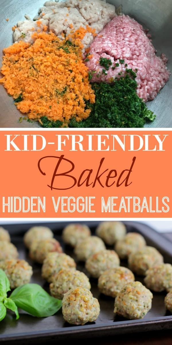 Kid Friendly Dinners For Picky Eaters
 Kid Friendly Hidden Ve able Baked Meatballs