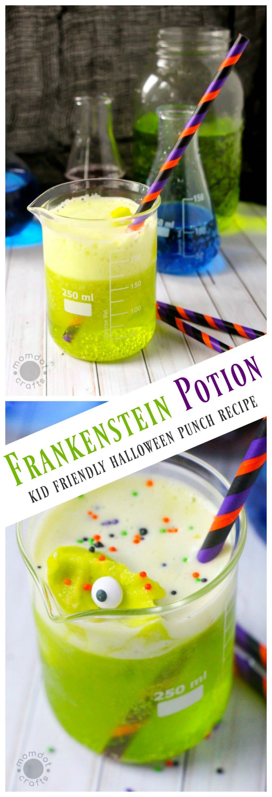 Kid Friendly Punch Bowl Recipes
 Frankenstein Punch Halloween Punch for Kids MomDot