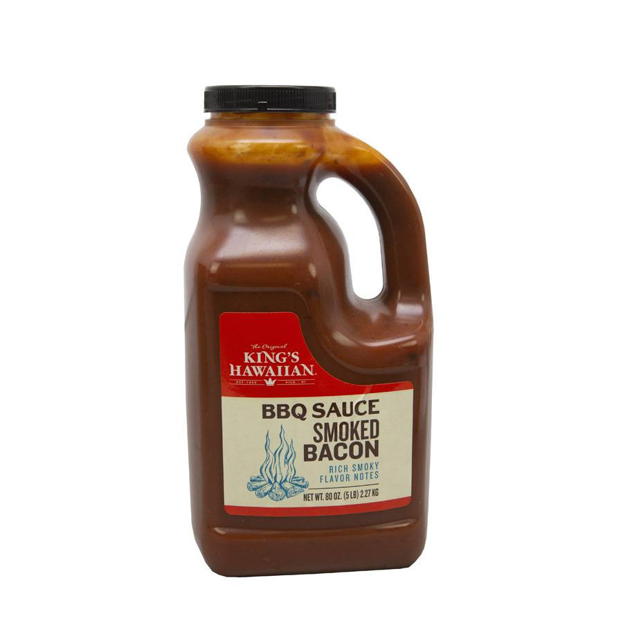 Kings Hawaiian Bbq Sauce
 King s Hawaiian Food Service Jug Smoked Bacon Bbq Sauce