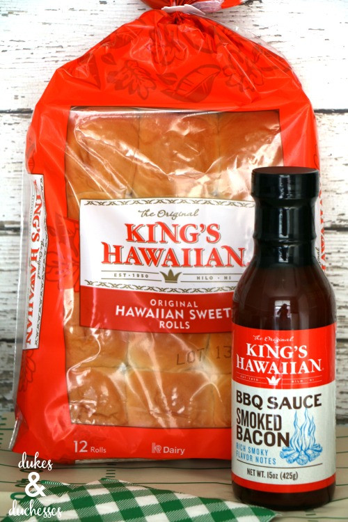 Kings Hawaiian Bbq Sauce
 Meatloaf Sliders Dukes and Duchesses