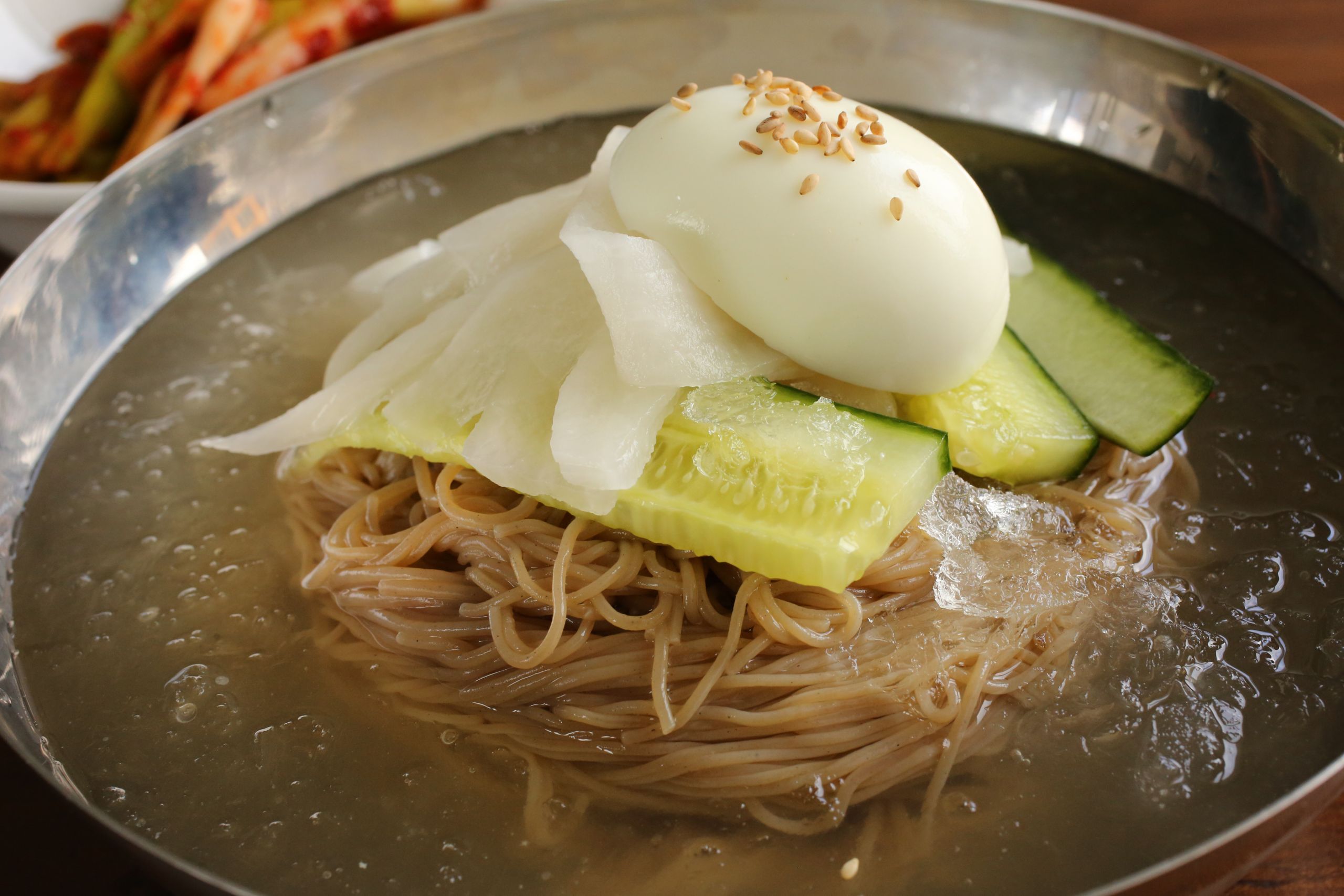 Korean Cold Noodles
 Korean food photo Naengmyeon time Maangchi