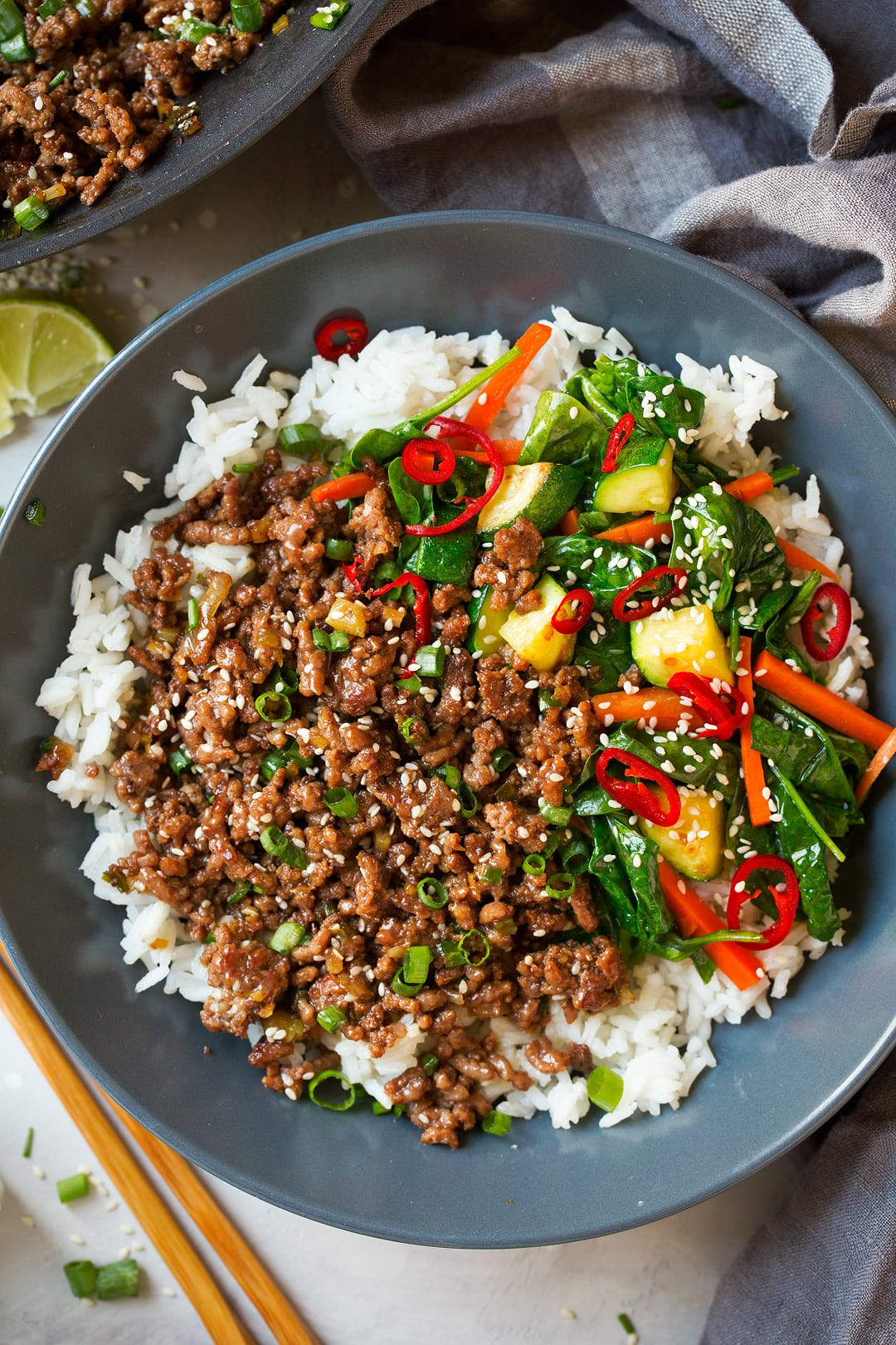 Korean Ground Beef And Rice Bowls
 Korean Beef Bowls Cooking Classy