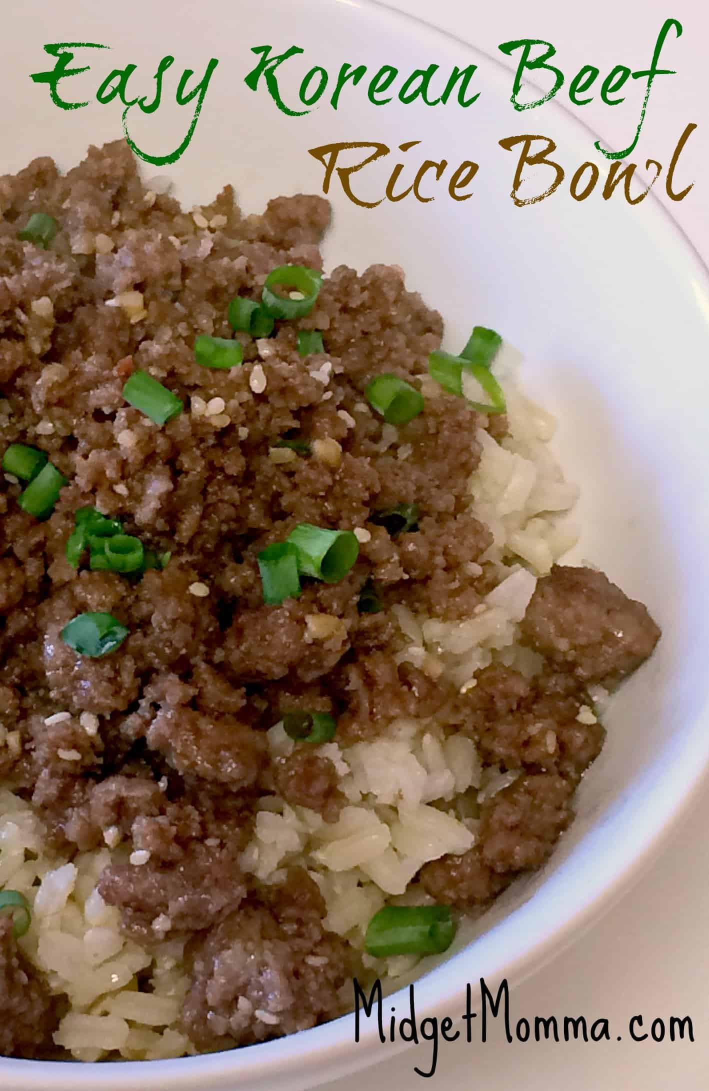 Korean Ground Beef And Rice Bowls
 Quick and Easy Dinner Korean Beef Rice Bowl