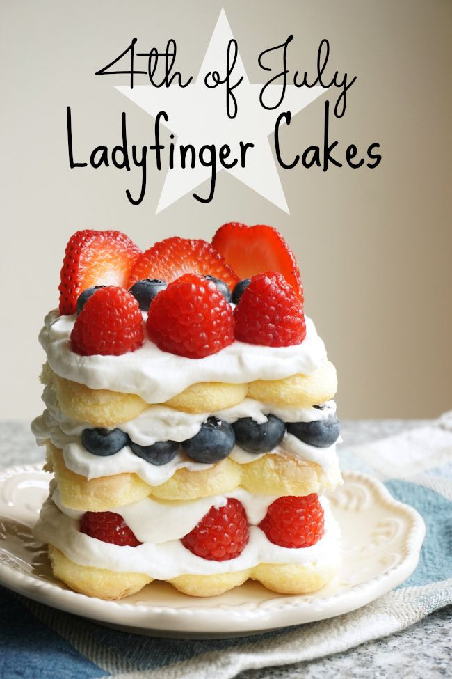Lady Finger Dessert Recipes
 4th of July Ladyfinger Cakes