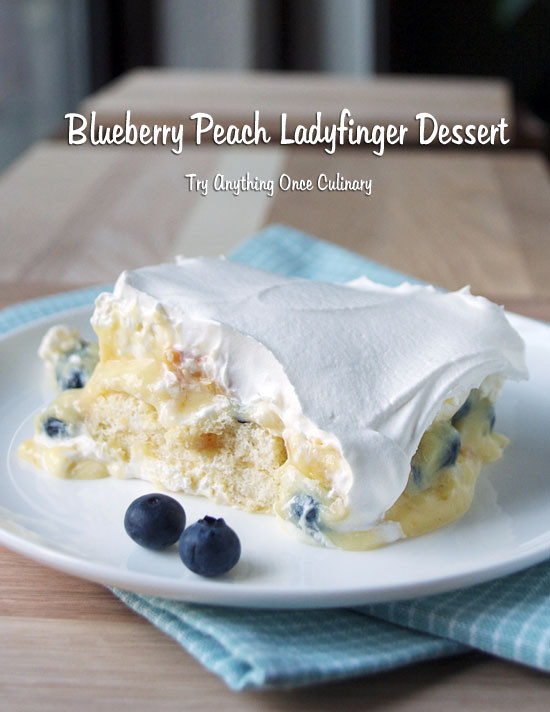 Ladyfinger Dessert Recipes
 Blueberry Peach No Bake Ladyfinger Dessert