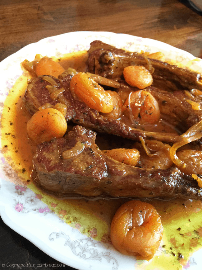 Lamb Chop Stew Fresh Spiced Stewed Lamb Chops with Apricots