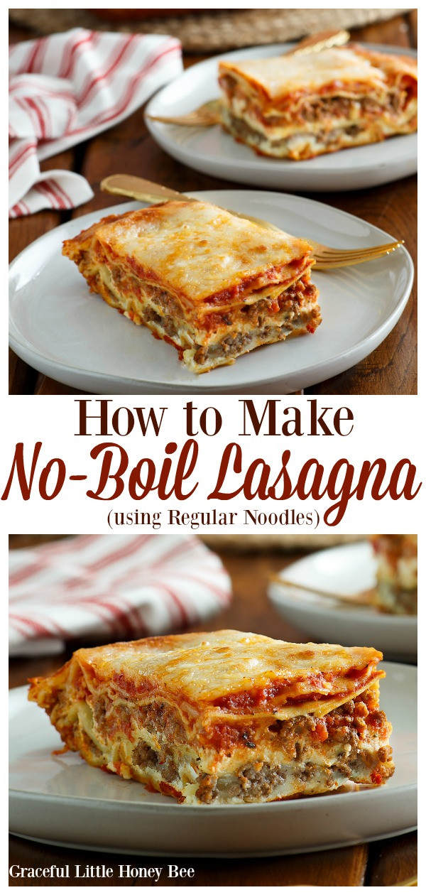 Lasagne No Cook Noodles
 How to Make No Boil Lasagna using Regular Noodles