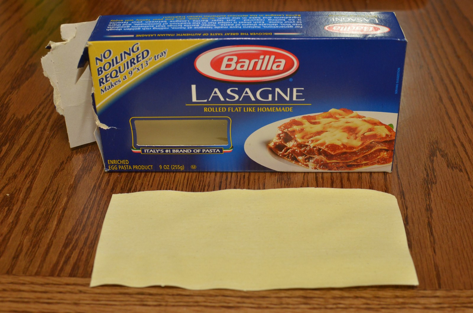 Lasagne No Cook Noodles
 Lasagna