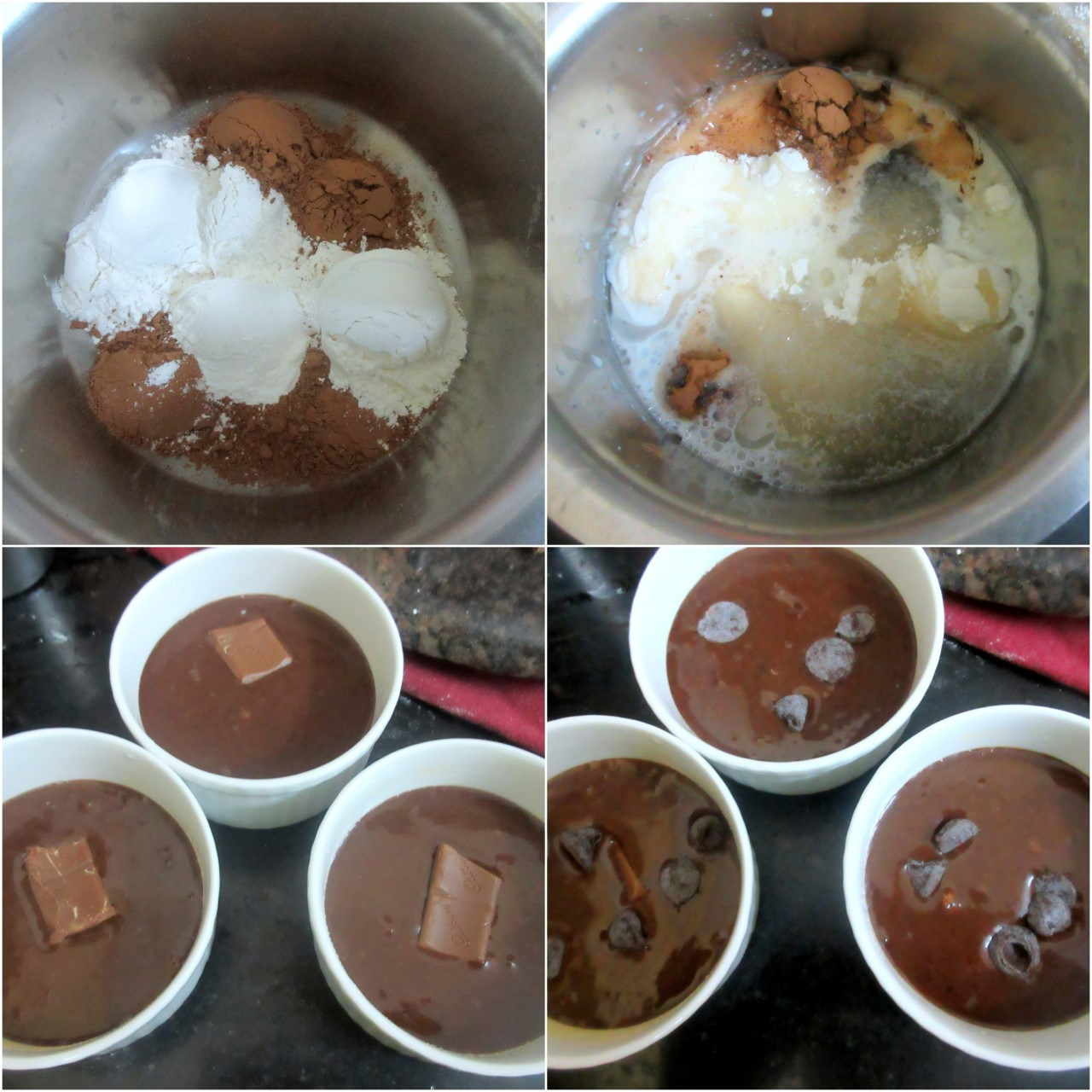 Lava Cake In A Mug
 Microwave Eggless Triple Chocolate Lava Mug Cake