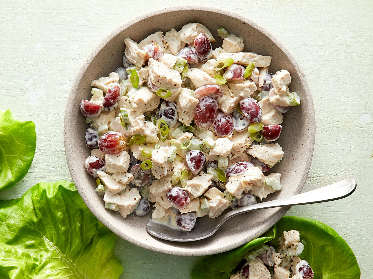 Light Chicken Salad
 Tangy Chicken Salad With Grapes Recipe Cooking Light