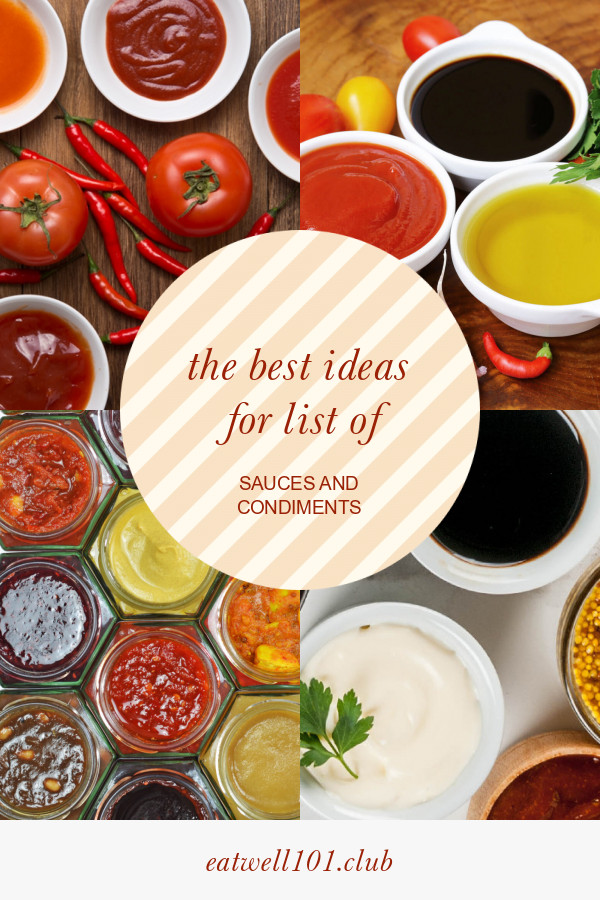 List Of Sauces And Condiments
 Condiment Recipes Archives Best Round Up Recipe Collections