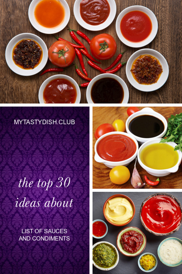 List Of Sauces And Condiments
 The top 30 Ideas About List Sauces and Condiments