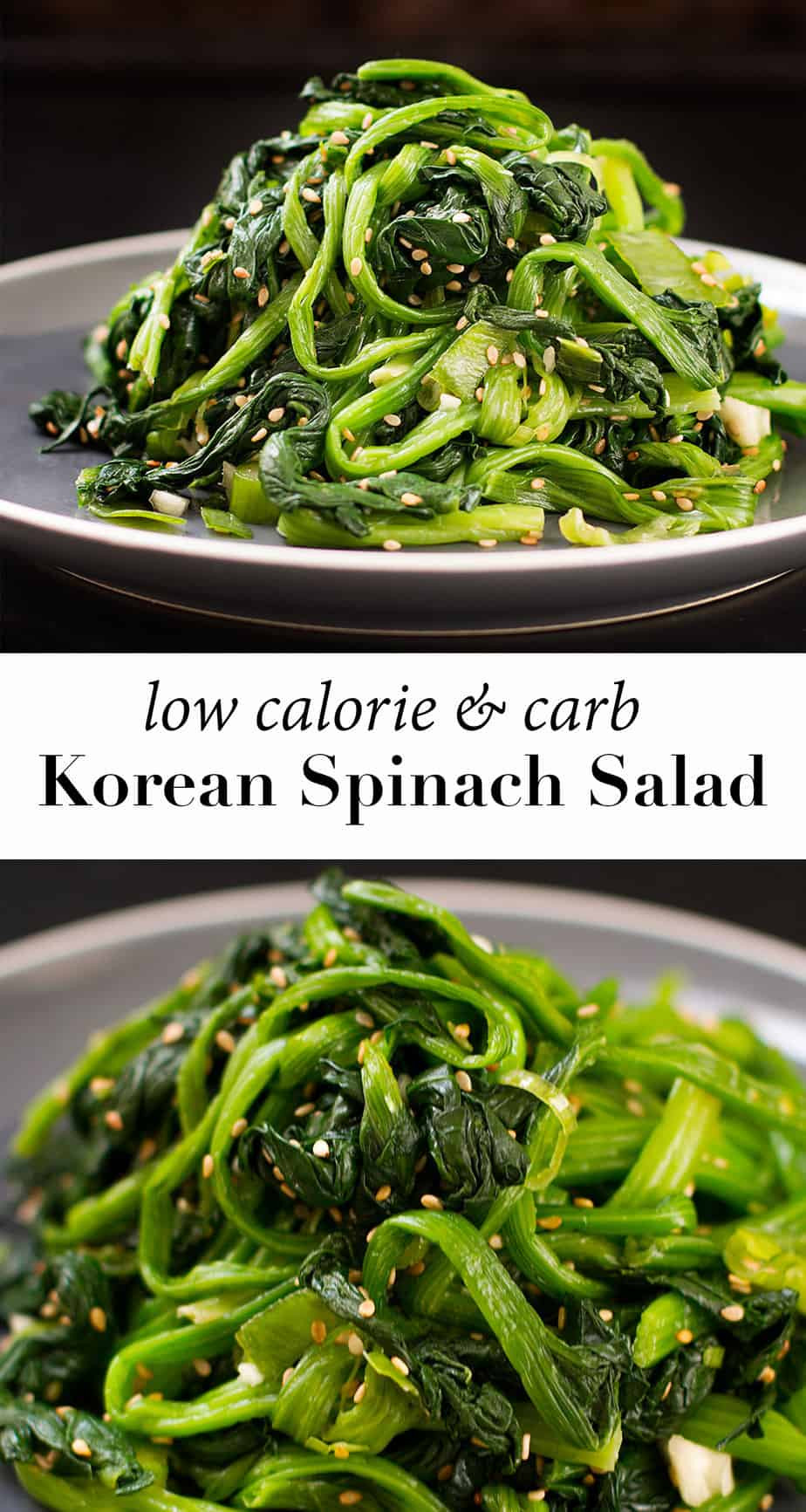 Low Calorie Asian Recipes
 Korean Spinach Salad Recipe Siguemchi Namul