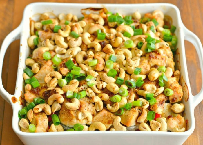 Low Calorie Baked Chicken
 Cashew Chicken Bake GF Low Calorie Skinny Fitalicious