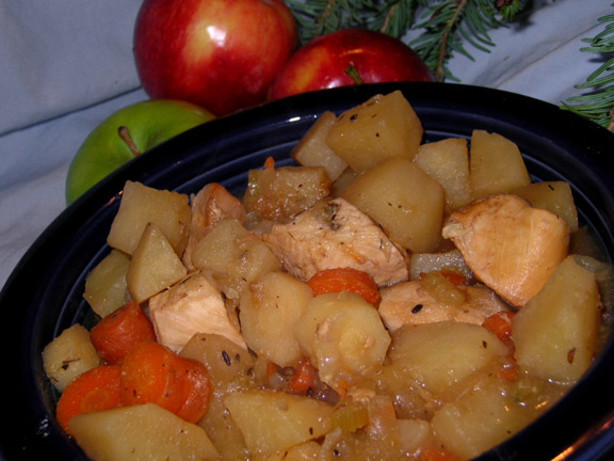 Low Calorie Chicken Crock Pot Recipes
 Crock Pot Apple Chicken Stew Low Fat Recipe Food