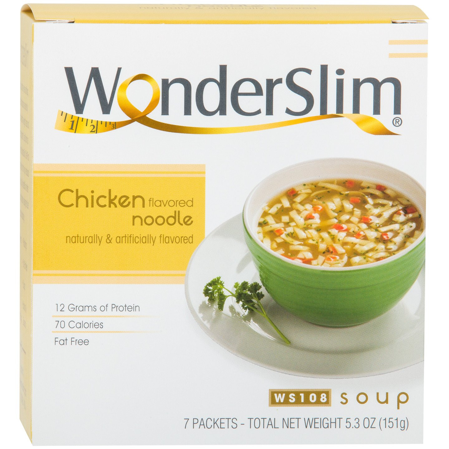 Low Calorie Chicken Noodle Soup
 WonderSlim Low Carb Diet High Protein Soup Mix Chicken