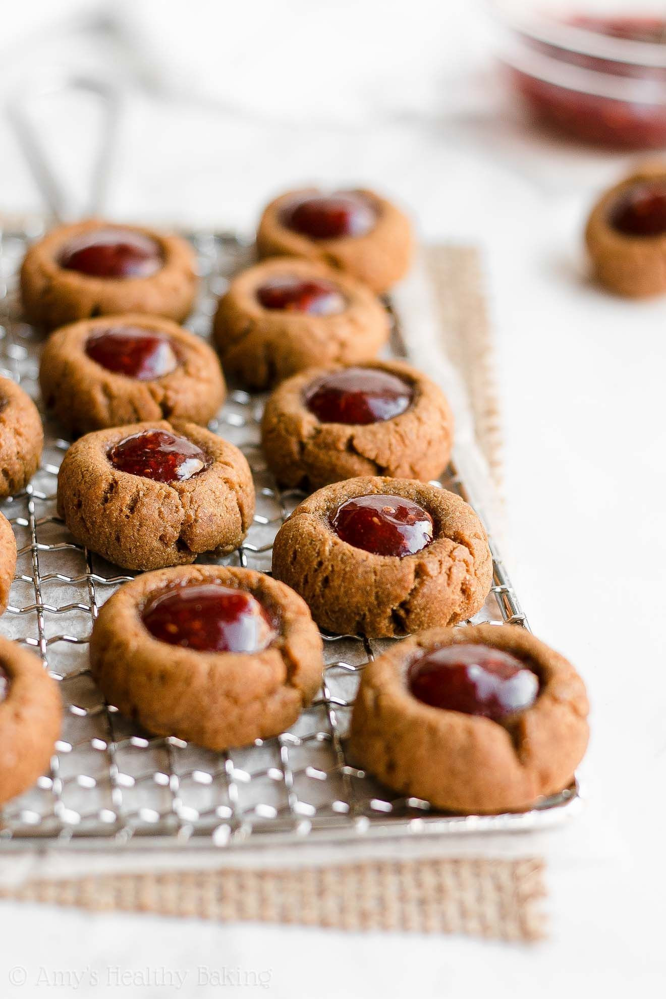 Low Calorie Christmas Cookies Inspirational Healthy Gingerbread Thumbprint Cookies – soft Chewy