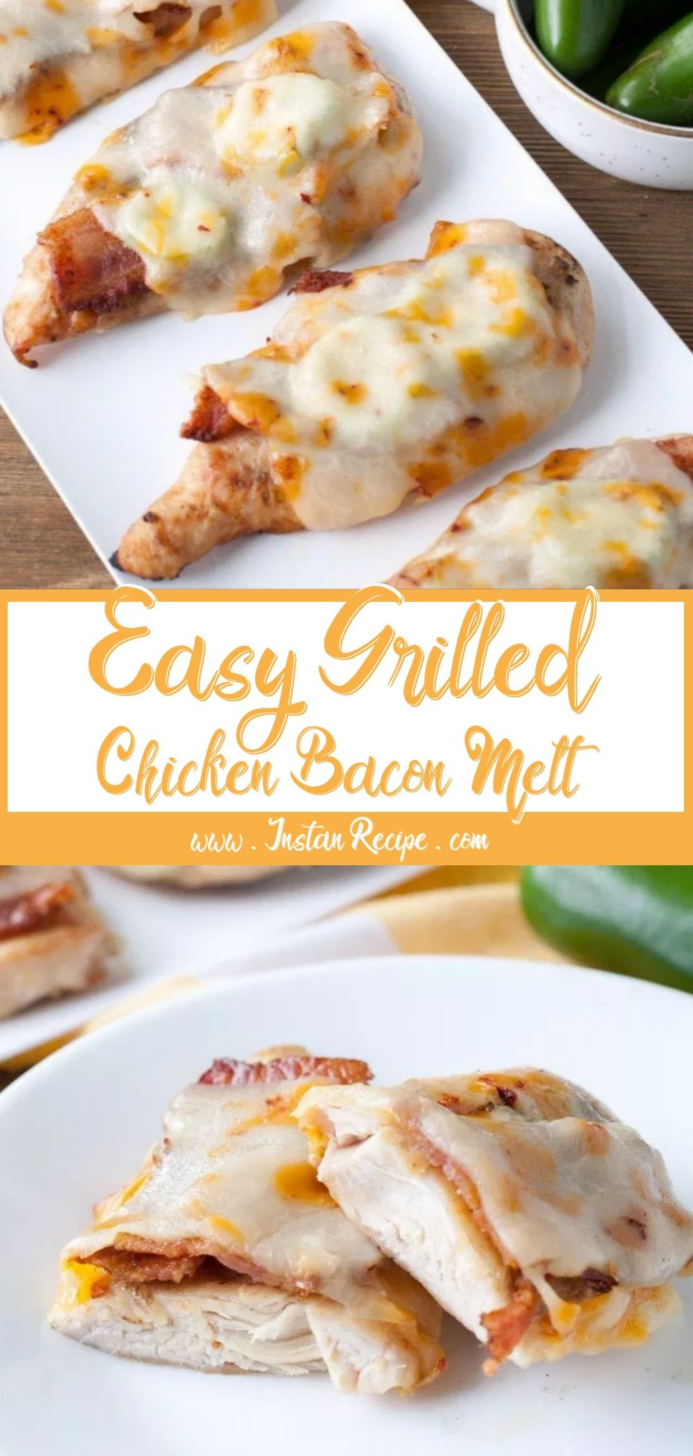 Low Calorie Grilled Chicken Recipes
 Grilled Chicken Bacon Melt in 2020