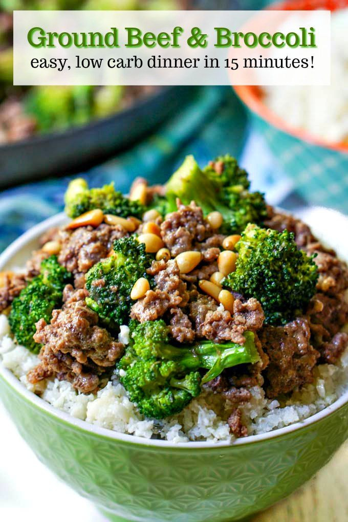 Low Calorie Meals With Ground Beef
 Easy Low Carb Ground Beef & Broccoli Recipe