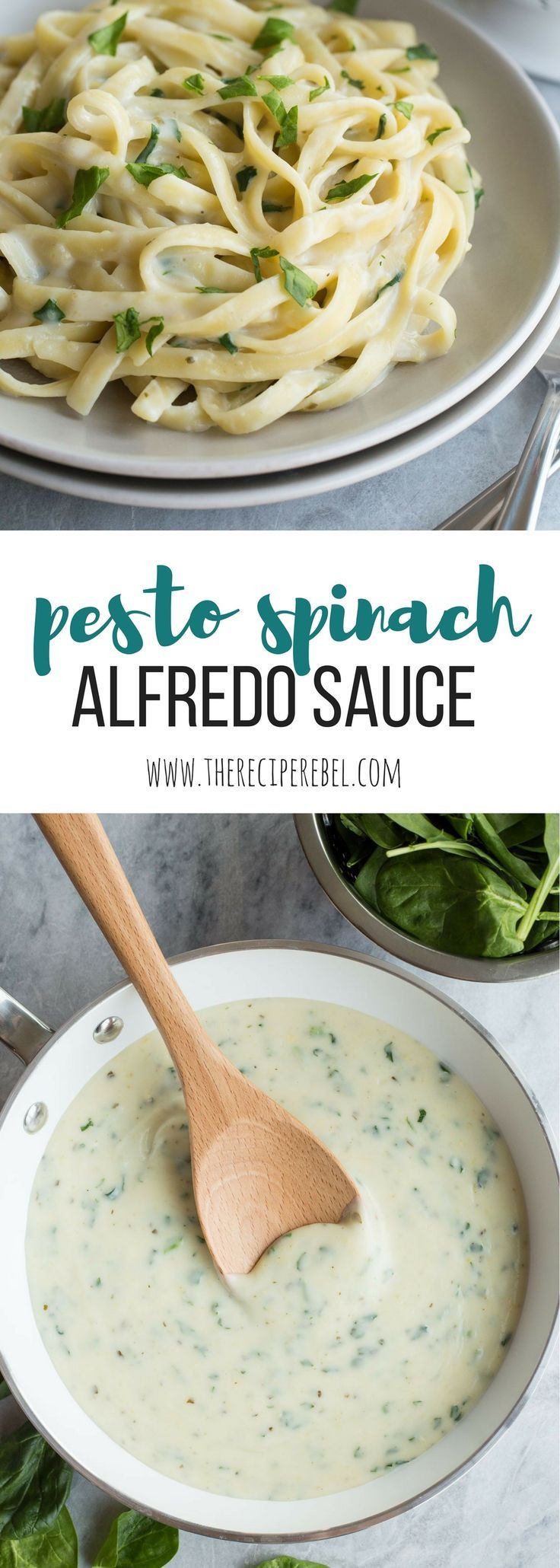 Low Calorie Pasta Sauce Recipes
 This Pesto Spinach Alfredo Sauce is light in calories and