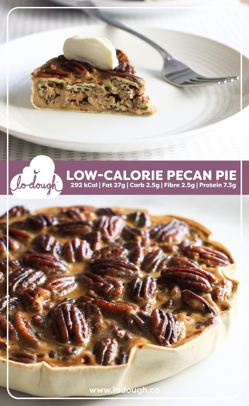 Low Calorie Pecan Pie
 Low Calorie Pecan Pie – Lo Dough