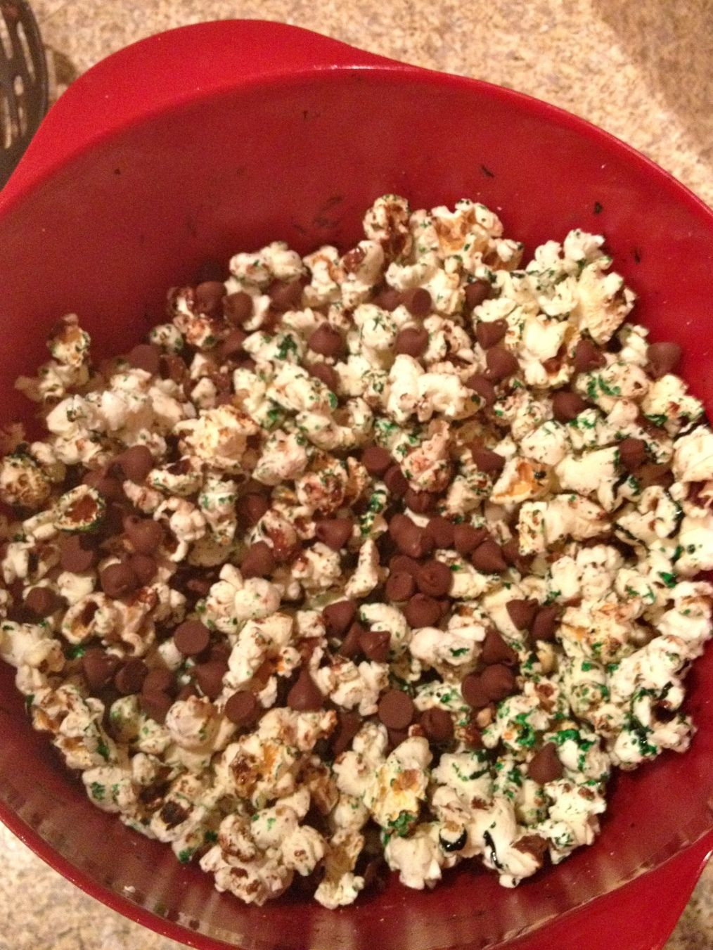 Low Calorie Popcorn Recipes
 Low Cal Mint Chocolate Popcorn With images