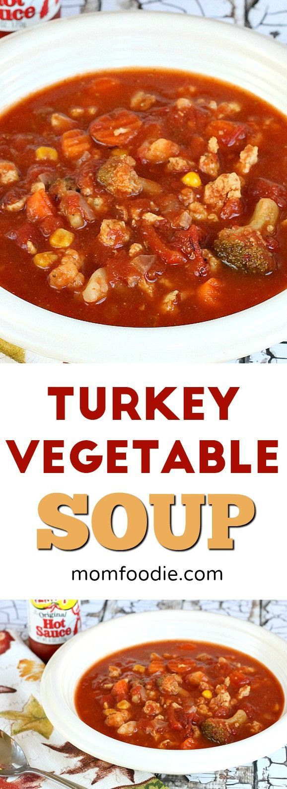Low Calorie Recipes With Ground Turkey
 Turkey Ve able Soup Easy low calorie turkey ve able