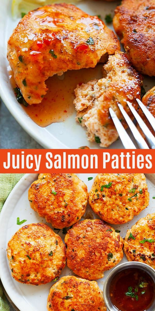 Low Calorie Salmon Patties
 Healthy and easy salmon patties made of fresh salmon