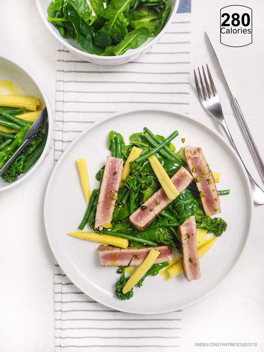 Low Calorie Steak Recipes
 Tuna steak with warm salad dinner under 300 calories