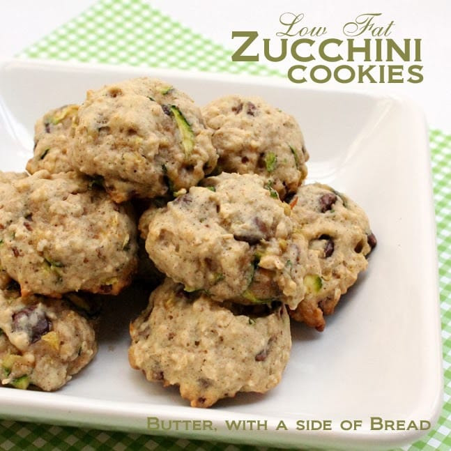 Low Calorie Zucchini Recipes
 LOW FAT ZUCCHINI COOKIES Butter with a Side of Bread