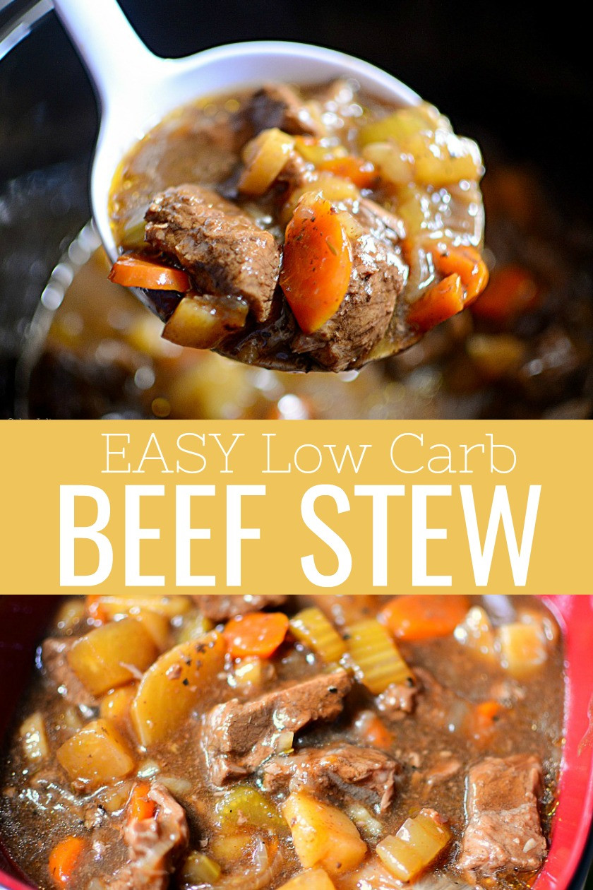 Low Carb Beef Stew
 EASY Crockpot Low Carb Beef Stew Recipe Sober Julie