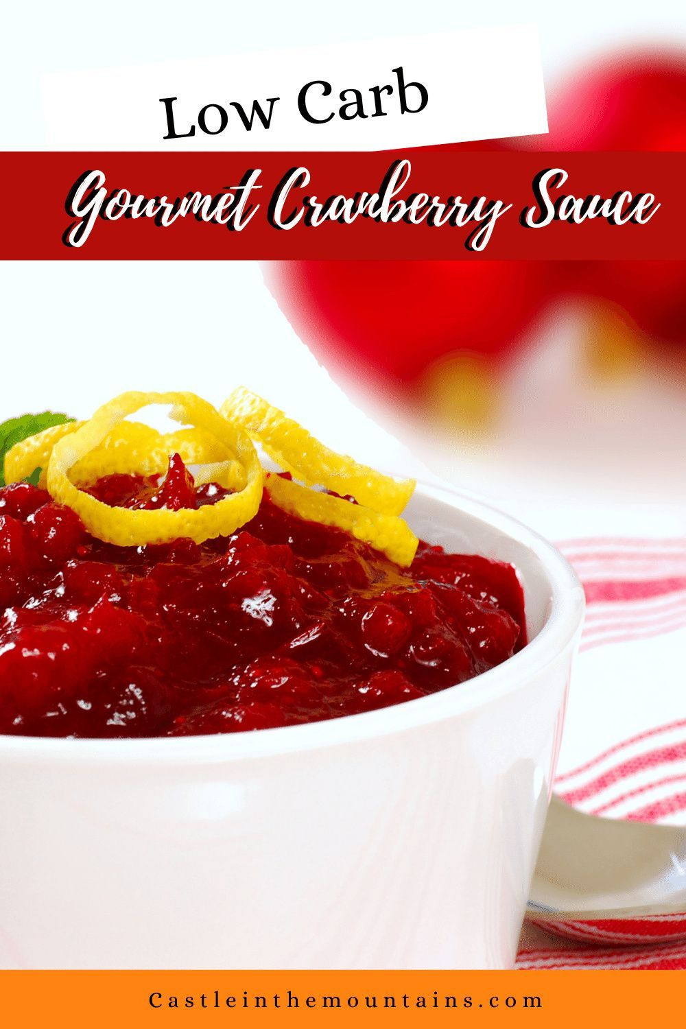 Low Carb Gourmet Recipes
 Low Carb Cranberry Sauce Recipe Gourmet Recipe with 4 NC