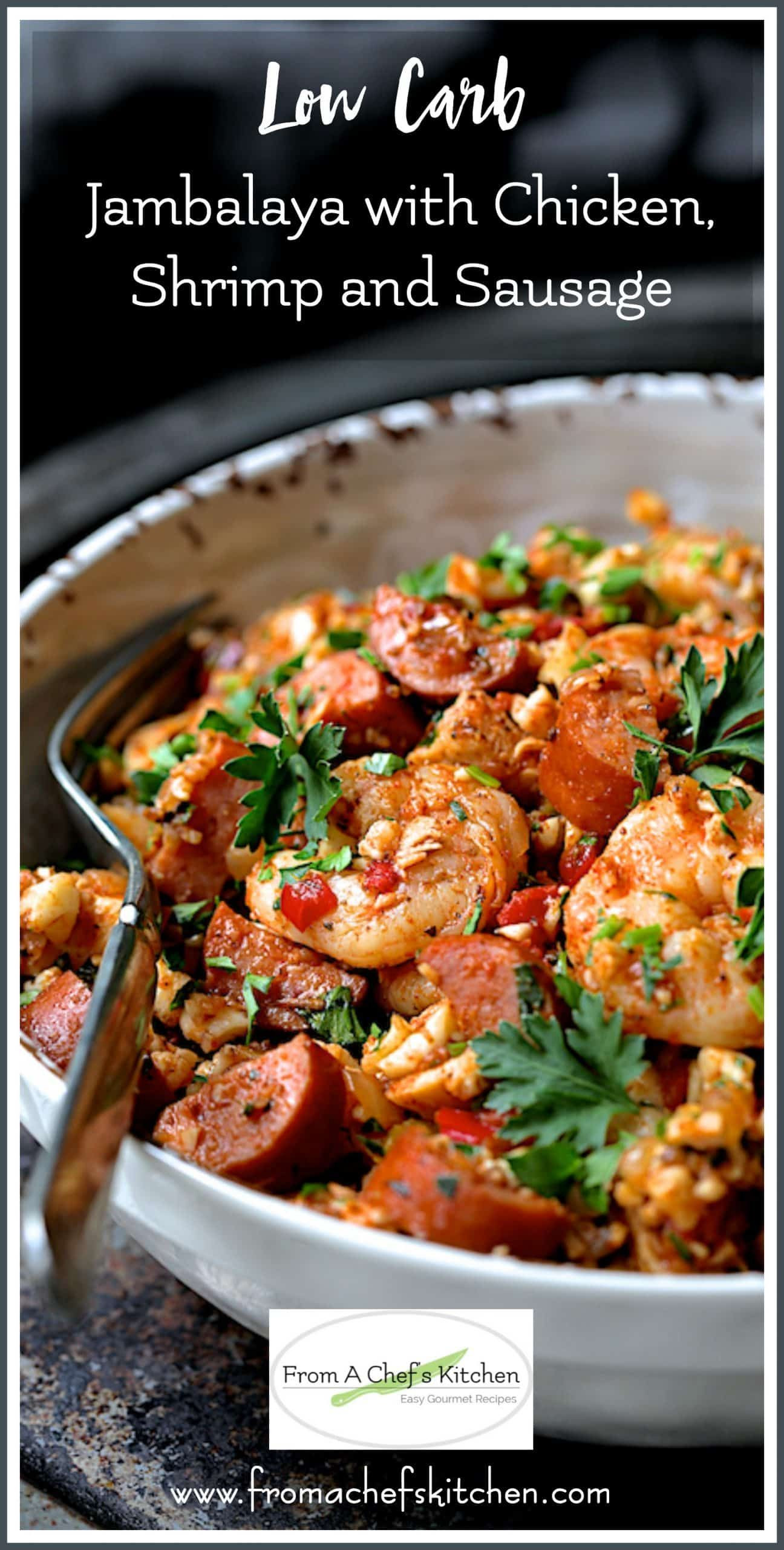 Low Carb Gourmet Recipes
 Low Carb Jambalaya with Chicken Shrimp and Sausage is a