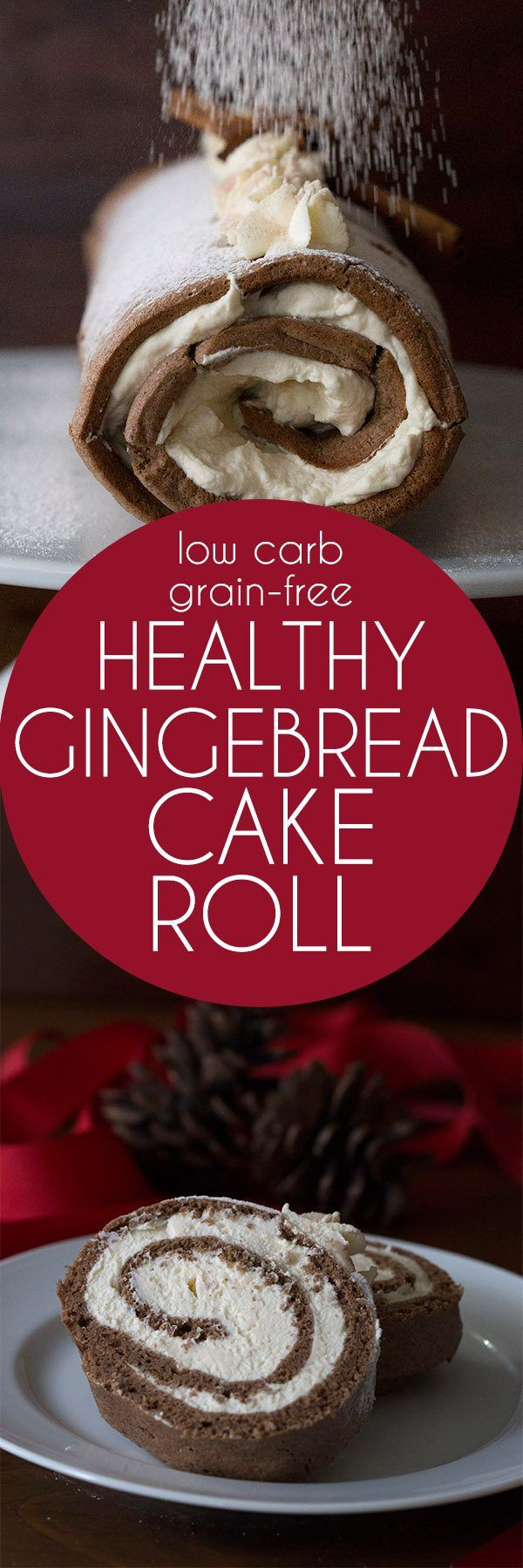 Low Carb Holiday Desserts
 Ginggerbread Cake Roll