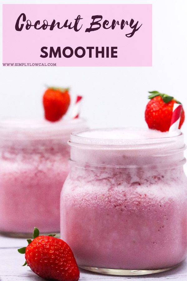 Low Carb Low Calorie Smoothies
 Coconut Berry Smoothie Low Calorie Gluten Free Low