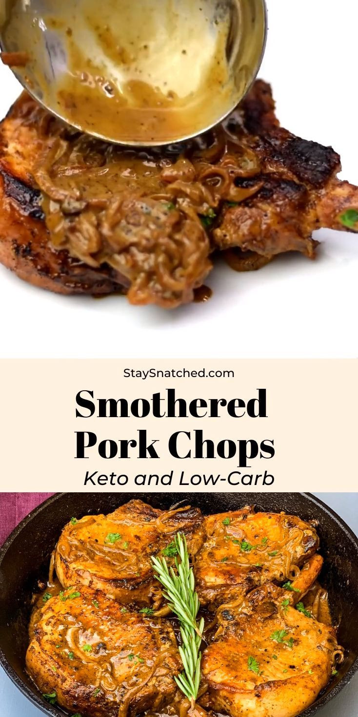 Low Carb Smothered Pork Chops
 Keto Low Carb Smothered Pork Chops is a quick and easy pan