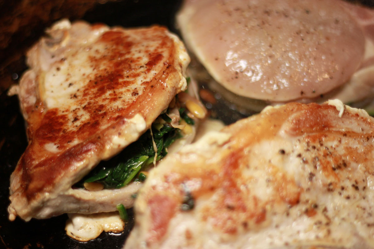 Low Carb Stuffed Pork Chops
 Low Carb Stuffed Pork Chops with Spinach Thriving on Low