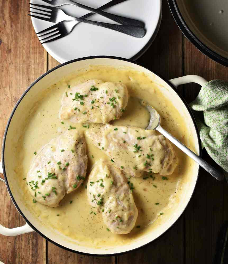 Low Cholesterol Chicken Breast Recipes
 Chicken Breast in White Sauce Low Fat Everyday Healthy
