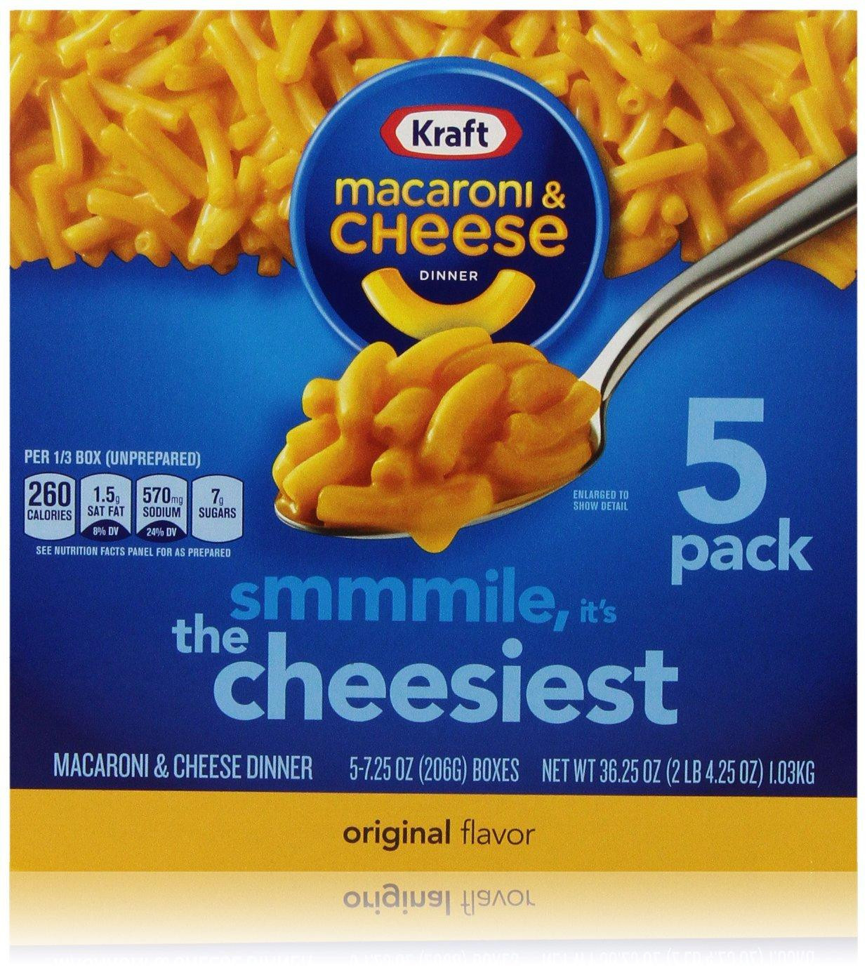 Mac And Cheese Dinners
 Amazon Kraft Macaroni & Cheese Dinner Original 7 25