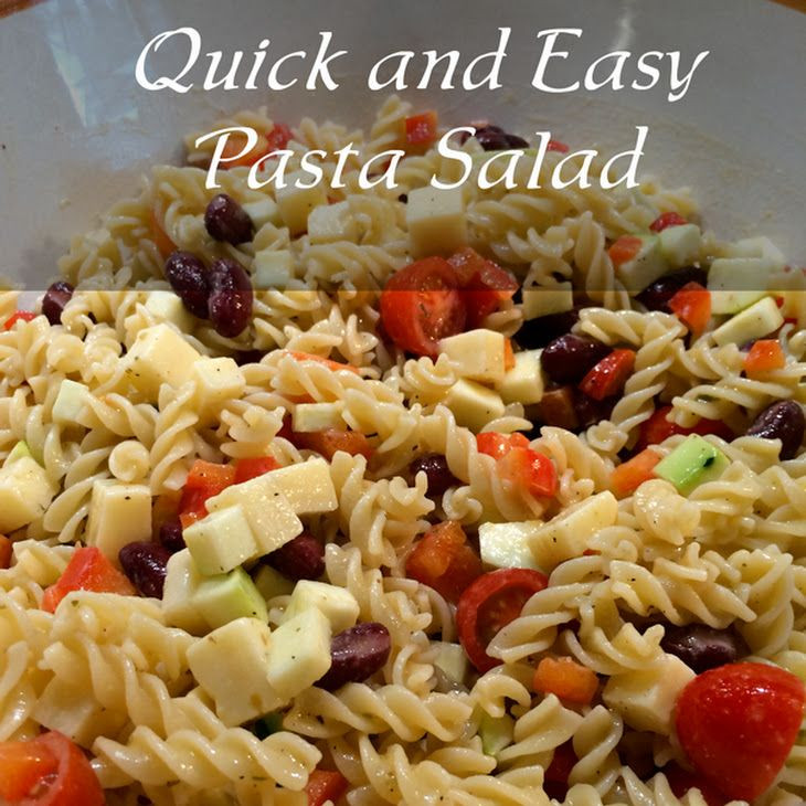 Macaroni Salad With Cheese Cubes
 Quick and Easy Pasta Salad Recipe in 2019