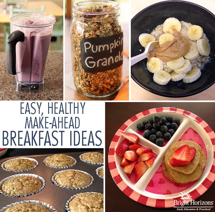 Make Ahead Healthy Breakfast
 Easy Healthy Make Ahead Breakfast Ideas