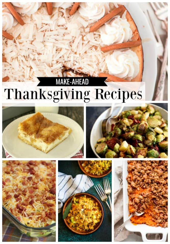 Make Ahead Thanksgiving
 Make Ahead Thanksgiving Recipes Diary of A Recipe Collector