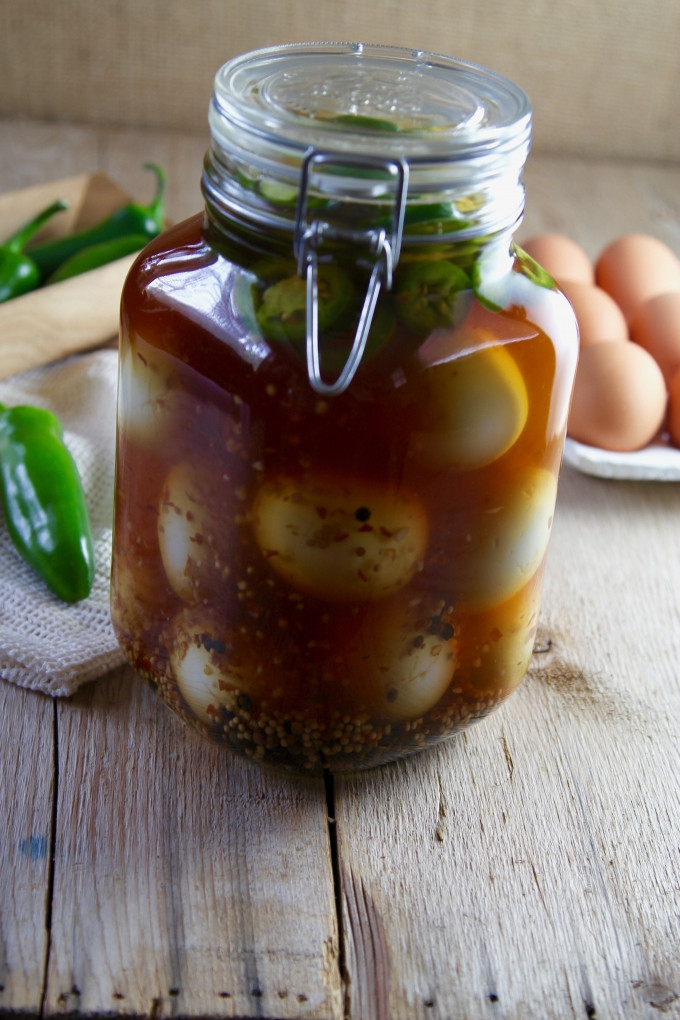 Making Pickled Eggs Lovely Spicy Pickled Eggs are Made at Home but Taste Like A